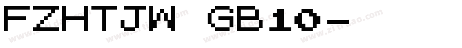 FZHTJW GB10字体转换